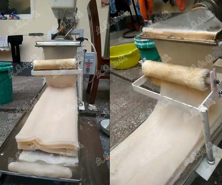 自动折叠擀面皮机自制凉皮擀面皮面筋怎么做好吃